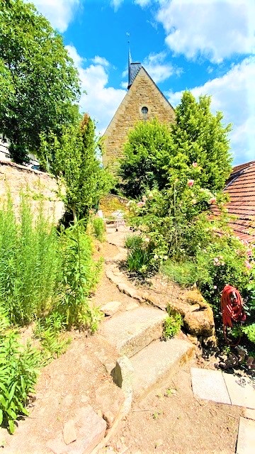 Gartenbereich im Landhotel 1707