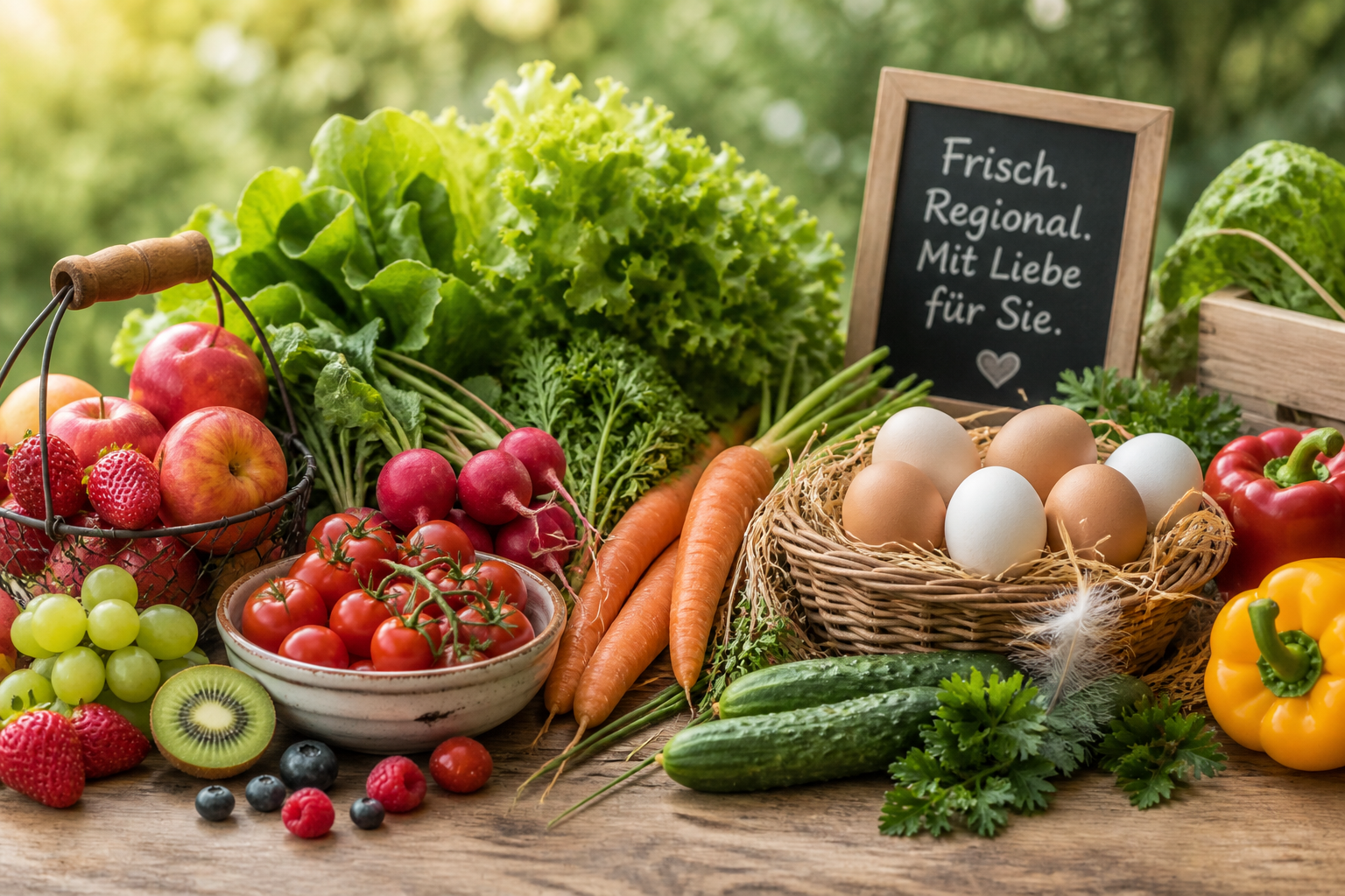 Regionale Produkte für das Frühstück